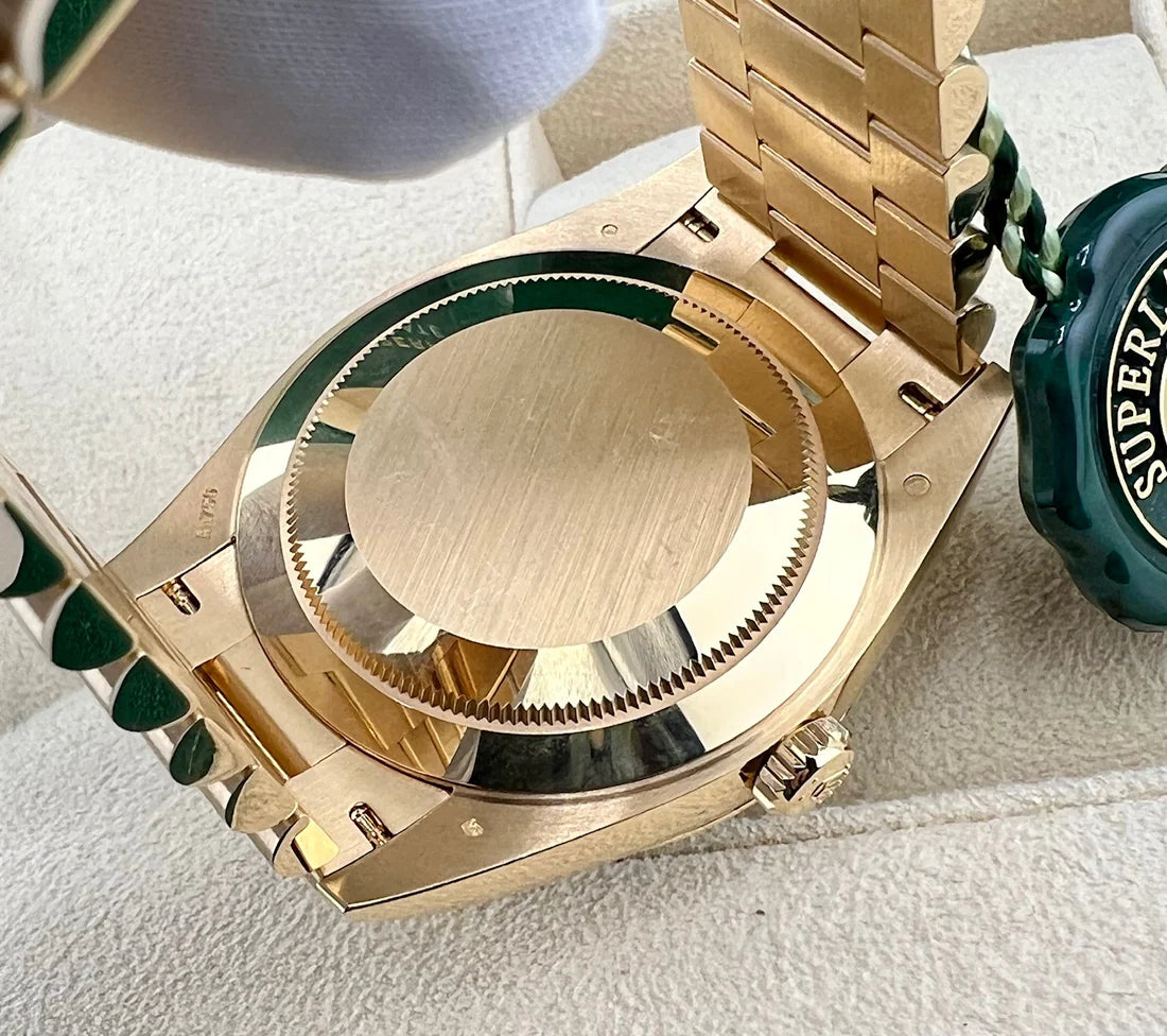 Rolex Day-Date 40mm 228348RBR Green Dial Diamond Bezel 2022 Full Set