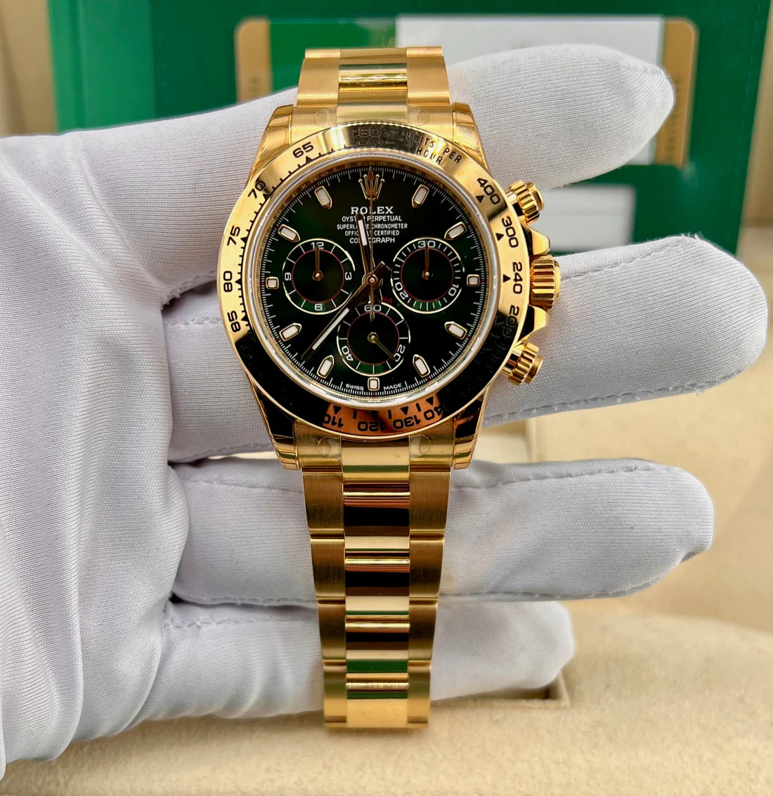 Rolex Daytona 116508 Green Dial 2023 Like New 40mm