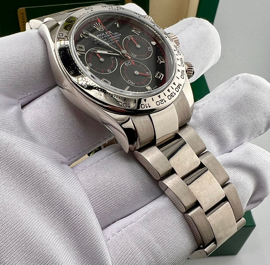 Rolex Daytona 116509 Racing Dial White Gold 2008 10 1/2 Links (Svezia)