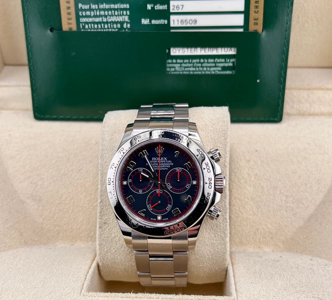 Rolex Daytona 116509 Racing Dial White Gold 2008 10 1/2 Links (Svezia)
