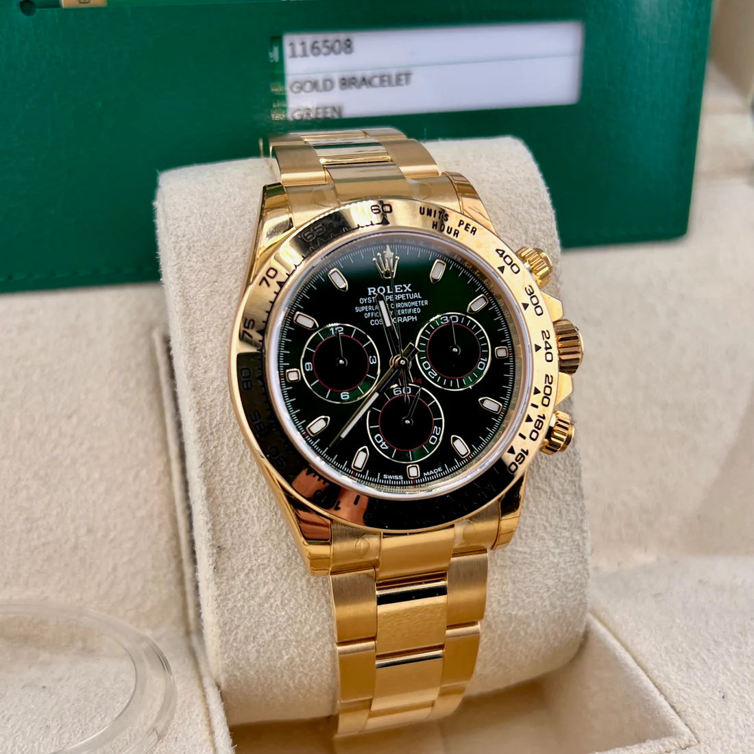 Rolex Daytona 116508 Green Dial 2023 Like New 40mm