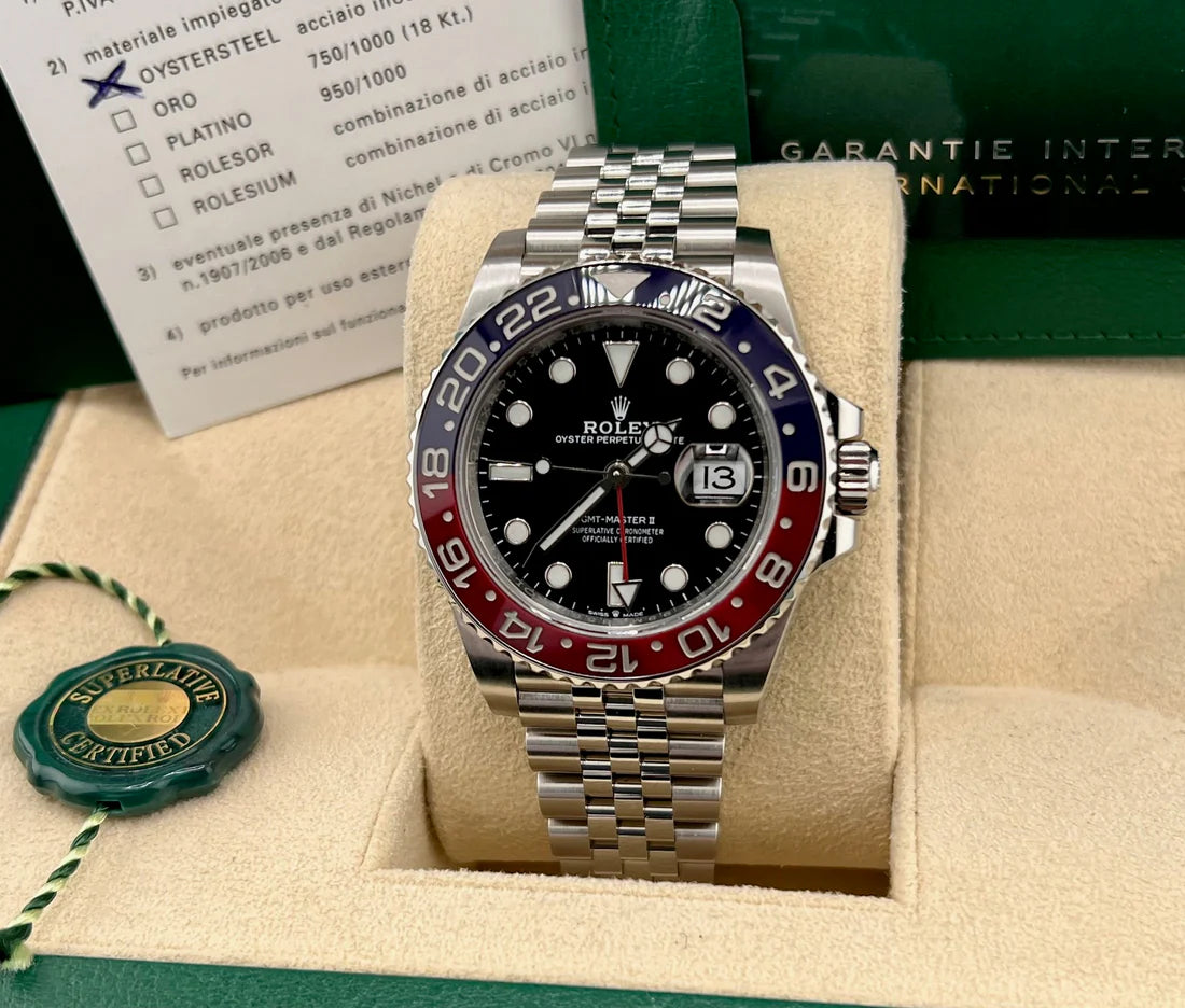 Rolex GMT-Master II 126710BLRO ''Pepsi'' Jubilèe 2021 Full Set
