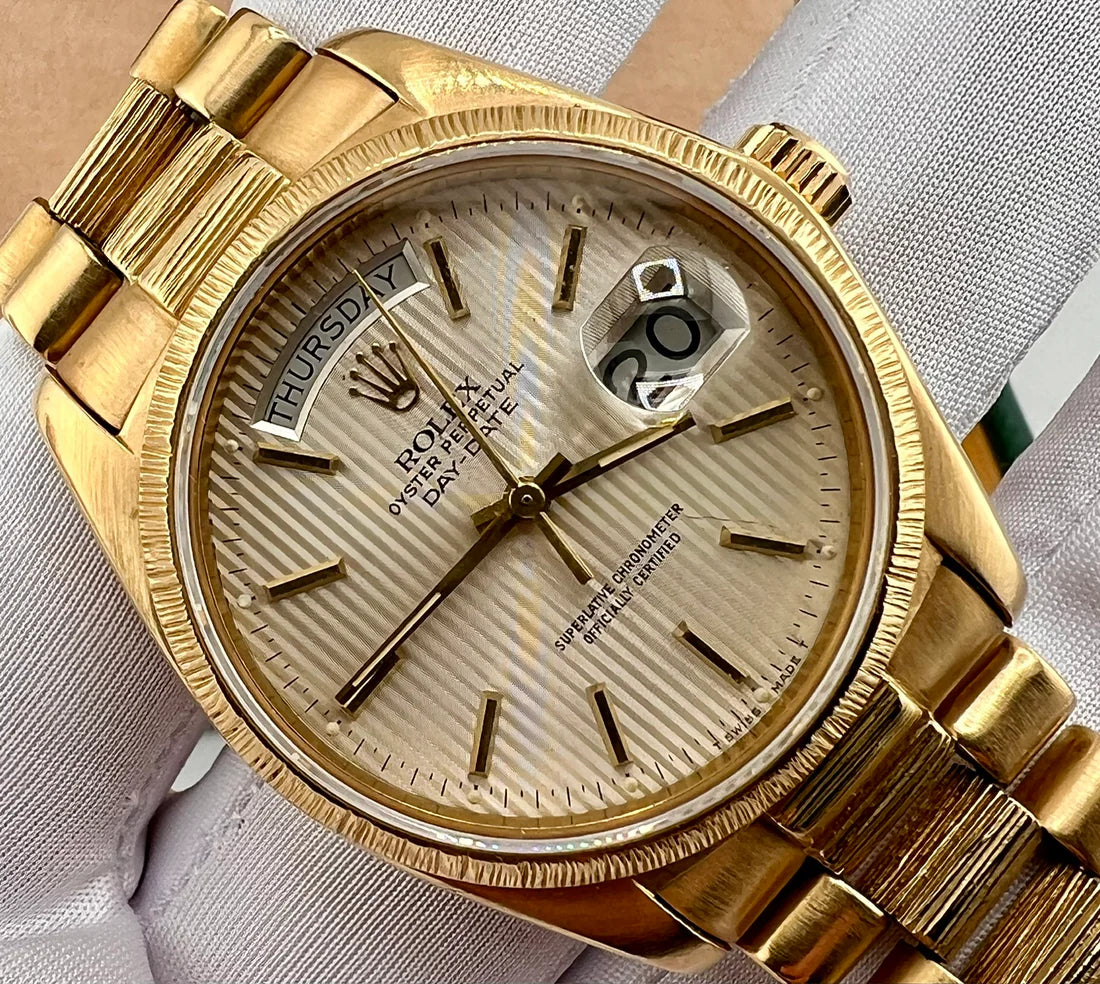 Rolex Day-Date 36mm 18078 1978 Corteccia Tapestry Dial president