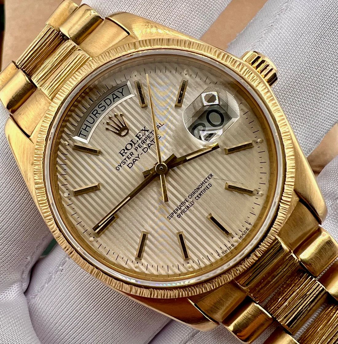 Rolex Day-Date 36mm 18078 1978 Corteccia Tapestry Dial president