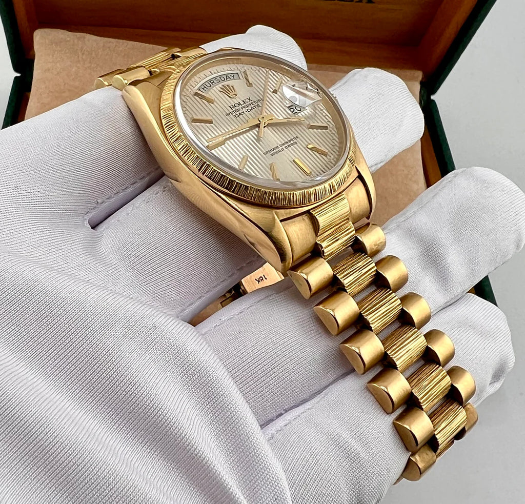 Rolex Day-Date 36mm 18078 1978 Corteccia Tapestry Dial president