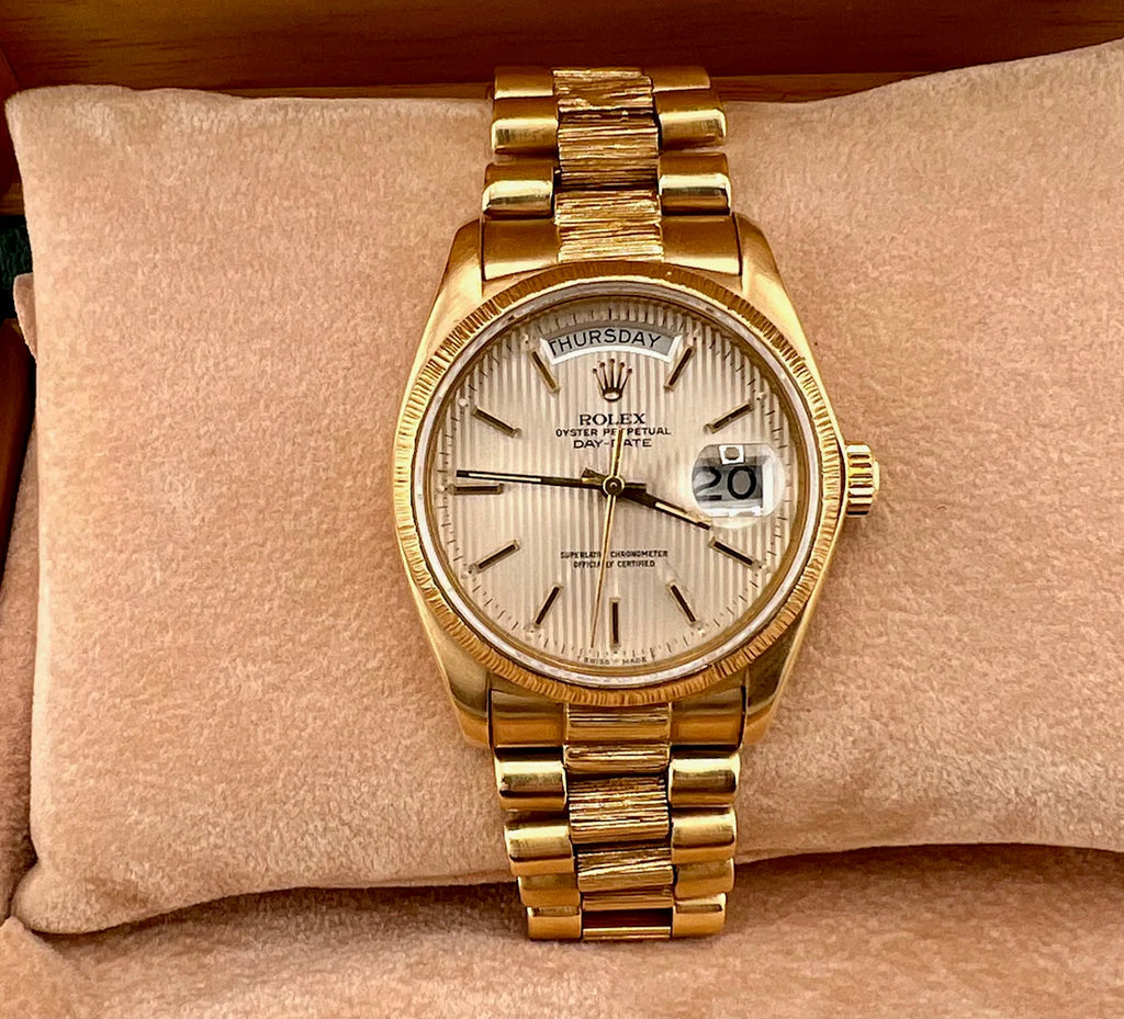 Rolex Day-Date 36mm 18078 1978 Corteccia Tapestry Dial president